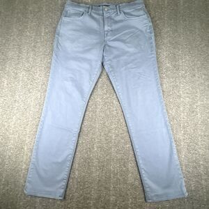 Joes Jeans The Asher Mens 34x30 Blue Gray Slim Straight Stretch Denim Pants